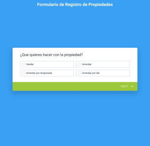 Formulario De Registro De Propiedades Form Template