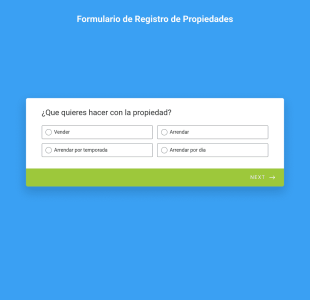 Formulario De Registro De Propiedades
