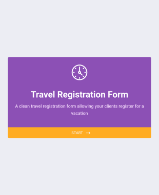 Formulário De Registro De Viagem