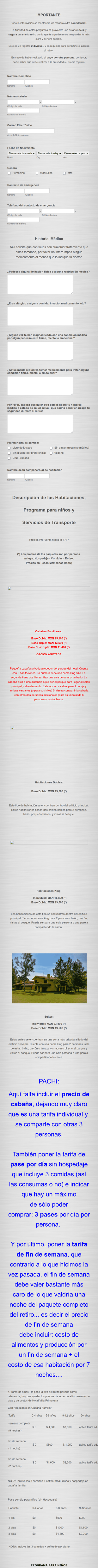 Formulario De Reserva De Alojamiento Para Evento Form Template