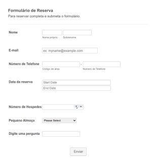 Formulário De Reserva De Imóvel