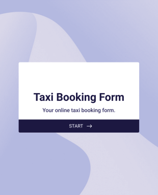 Formulario De Reserva De Taxi Form Template