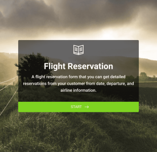 Formulario De Reservacion De Vuelos Form Template