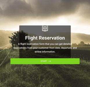 Formulario De Reservacion De Vuelos