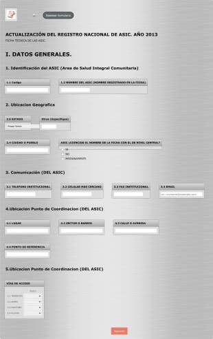 Formulario De Salud Integral Comunitaria