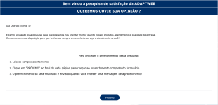 Formulário De Satisfação