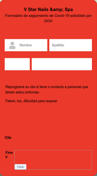 Formulario De Seguimiento De Covid 19 Solicitado Por DOH