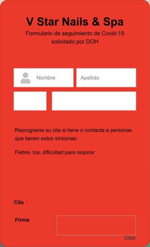 Formulario De Seguimiento De Covid 19 Solicitado Por DOH Form Template