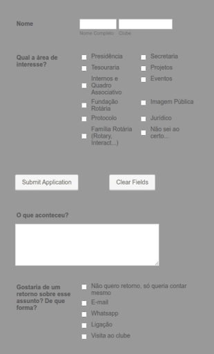 Formulário De Serviço De Atendimento Ao Cliente