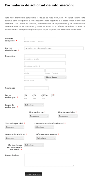 Formulario De Solicitud De Informacion