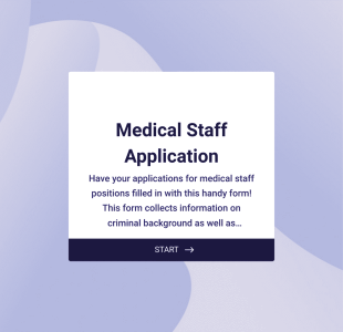 Formulario De Solicitud De Personal Médico Form Template