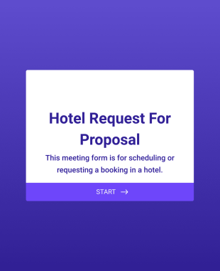 Formulario De Solicitud De Reserva Meeting En Hotel Form Template
