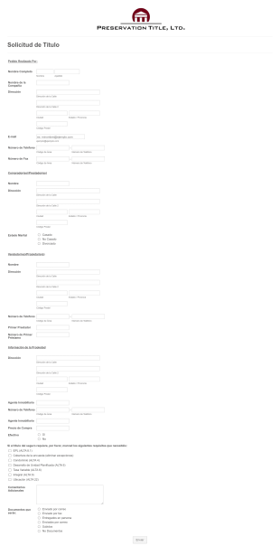 Formulario De Solicitud De Título Form Template
