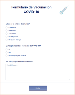 Formulario De Vacunación COVID 19