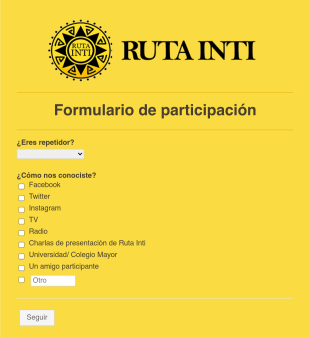Formulario Expedicionarios (Plantilla) Form Template