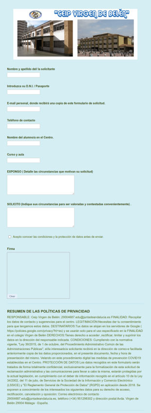 Formulario Expone /Solicita