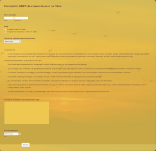 Formulário GDPR De Consentimento De Fotos Form Template