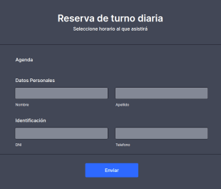 Formulario Gimnasio