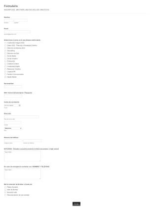  Formulario Inscripción Brother