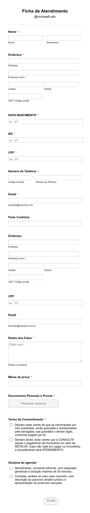 Formulário Jurídico