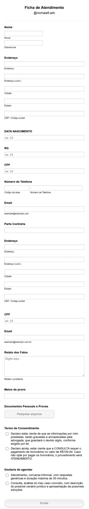 Formulário Jurídico