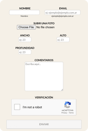 Formulario Kamura Muebles Form Template