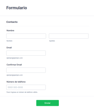 Formulario Pagina Web