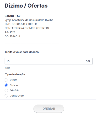 Formulário Para Doação Paypal