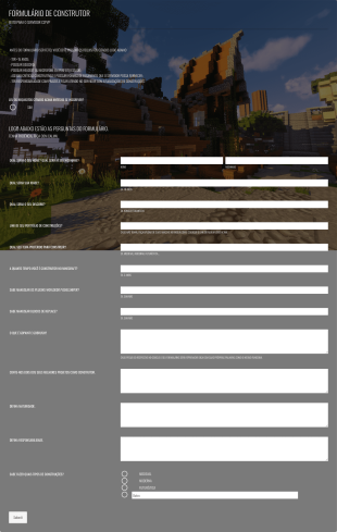 Formulário Para Inscrição De Construtor De Jogos Form Template