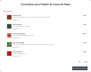Formulário Para Pedido De Caixa De Natal Form Template