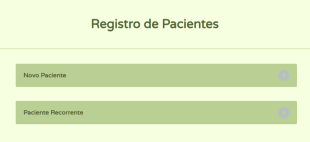 Formulário Para Registro De Pacientes Recorrentes E Novos