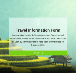Formulário Para Reserva De Viagem Form Template