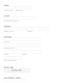 Formulário Para Solicitação De Credencial