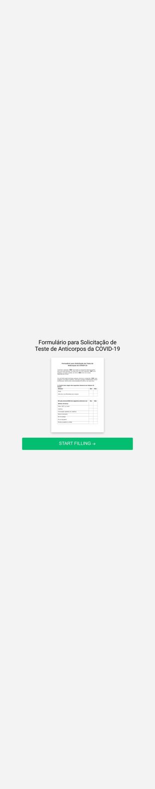 Formulário Para Solicitação De Teste De Anticorpos Da COVID 19 Form Template