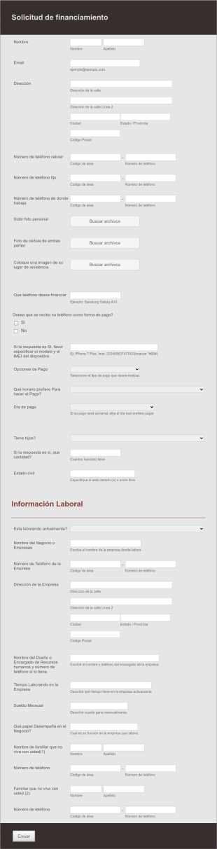 Formulario Para Valorar Prestamos