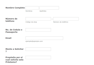 Formulario Préstamos Con Garantía De Vehículo Form Template