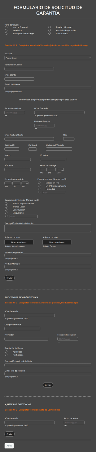 Formulario Reclamos