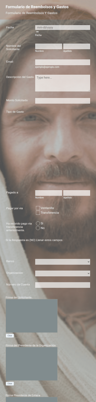 Formulario Reembolsos Y Gastos