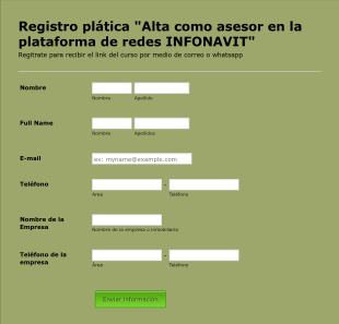 Formulario Registro Cursos AMPI BC