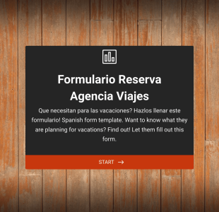 Formulario Reserva Agencia Viajes Form Template