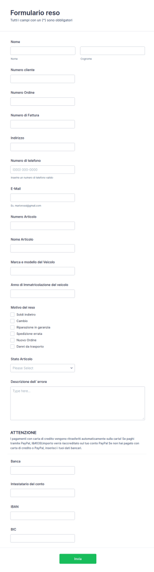 Formulario Reso
