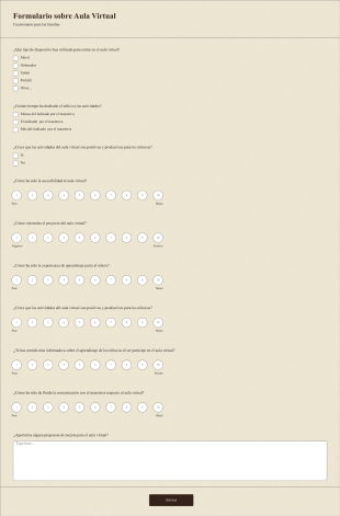 Formulario Sobre Aula Virtual
