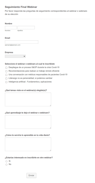 Formulario UDAT 5 Seguimiento Webinar