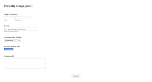Formularz Filepicker IO Form Template