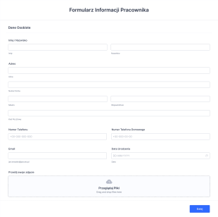 Formularz Informacji Pracownika