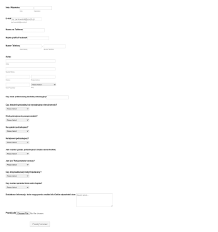 Formularz Informacyjny Kupującego Dom Form Template