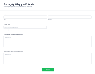 Formularz Kościelny