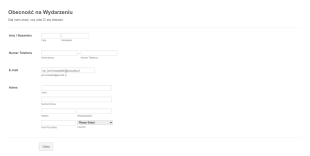 Formularz Odpowiedzi Na Wydarzenie Form Template