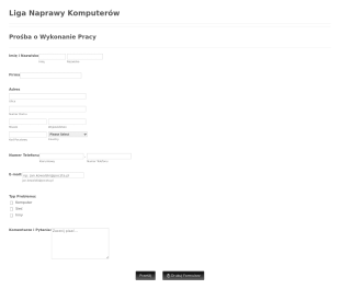 Formularz Prośby O Usługę IT Form Template