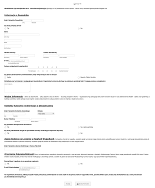 Formularz Rejestracji Do Ligi Koszykarskiej Form Template